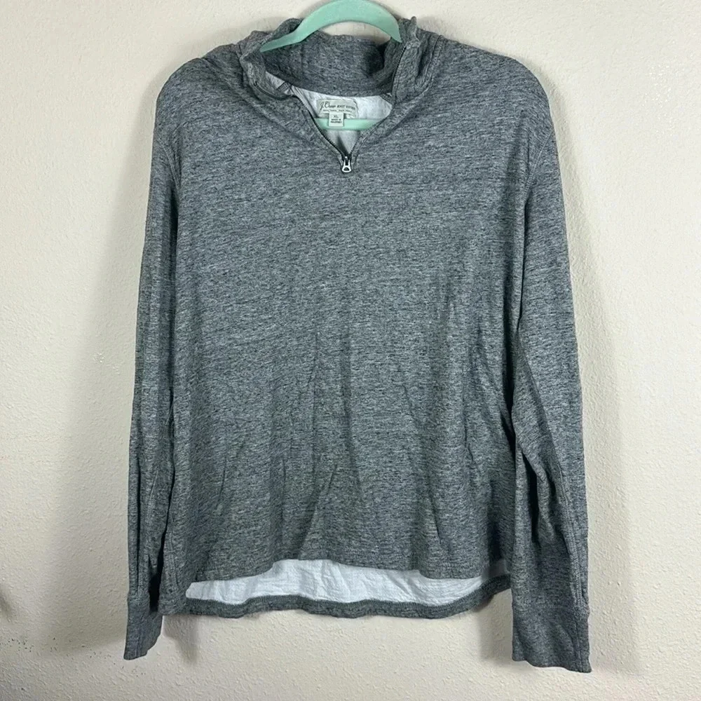 🎈4 LISTINGS FOR $20 J. Crew 100% cotton grey pullover sweater mock neck XL